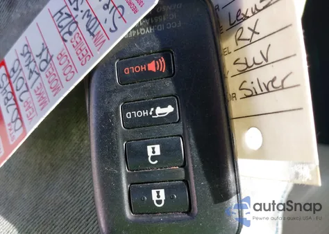 2018 Lexus Rx 350 z USA, uszkodzony, nr VIN 2T2BZMCA3JC137821